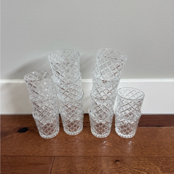 Better Homes And Gardens Other - Better Homes & Gardens Diamond-Cut Shot Glasses – Set of 13 – Clear Glass